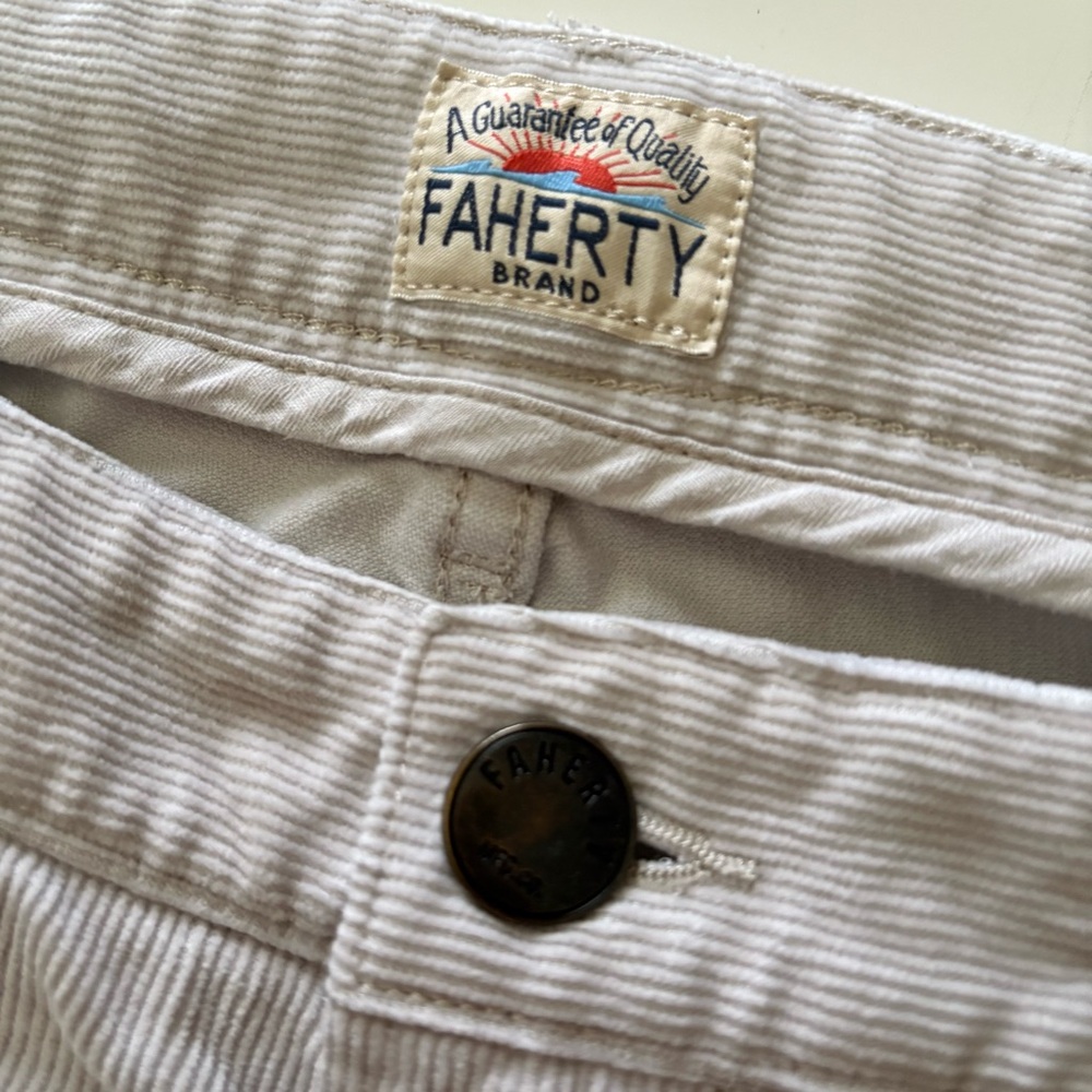 Faherty Corduroy Pants Size 36X31 - Picture 4 of 8